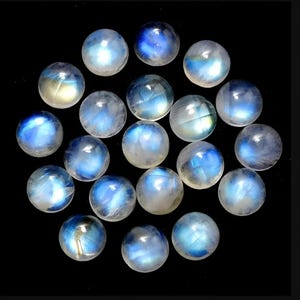 3MM-20MM AAA Quality Rainbow Moonstone Round Cabochon Gemstones | Natural Rainnbow 3,4,5,6,7,8,9,10,11,12,13,14,15,16,17,18,19,20 MM. |