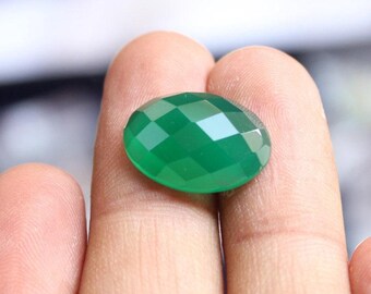 天然グリーンオーバルローズカットジェムストーン：（5 x 7 mm）AAA+グレードジェムストーン（10個）