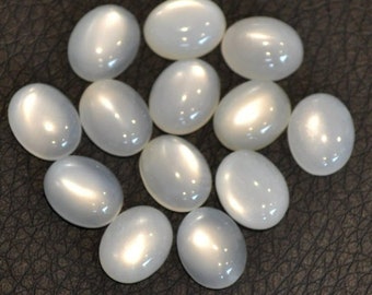 White color moonstone cabochon in calibrated sizes 10x12 mm Oval Cabochons jewelry making white moonstone loose gemstone Oval shape