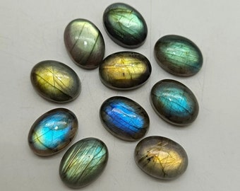 Cabochon En Labradorite Ovale 18x13mm - Pierre Naturelle - Neuf - Pour Bijoux DIY
