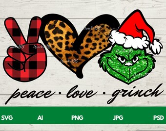 Free Free 248 Peace Love Grinch Svg Free SVG PNG EPS DXF File