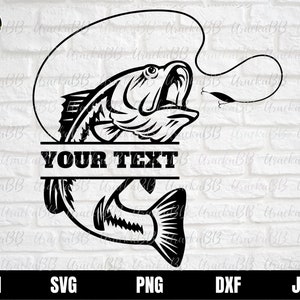 Bass Fishing Monogram Svg, Bass Name Fish Svg, Bass Fishing Svg, Bass Svg, Hunting Shirt SVG, Bass Angling Svg, Lake Fish Svg, Fish Svg