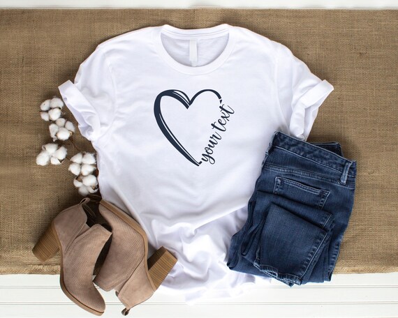 Half a Heart Svg, Heart Name Frame, Doodle Heart SVG, Hand
