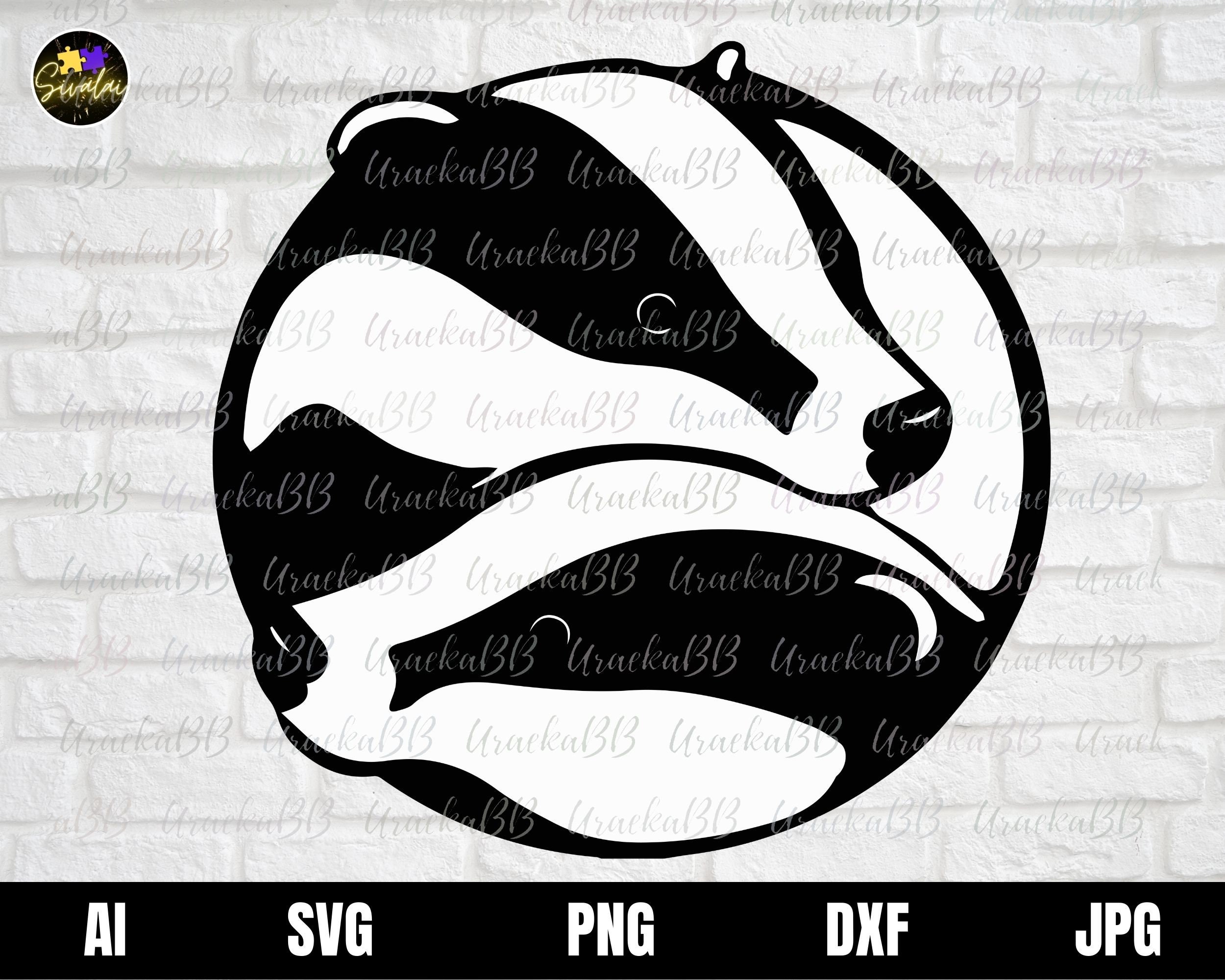 Badger Svg Forest Creatures Svg Badger Face Svg Badger - Etsy UK