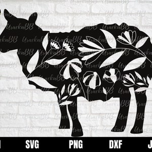 Floral Sheep Svg, Sheep Mom Svg, Lamb Svg, Floral Sheep Silhouette Svg, Flower Sheep Svg, Sheep Farmhouse Svg, Floral Svg, Png, AI, Dxf