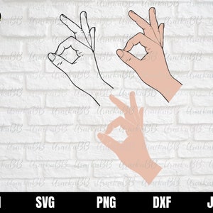 Sinal de mão Svg, , Ok sinal de mão Svg, Ok Sign Svg, Ok Love Sign Svg, Ok Sign Svg, Ok Hand Signal Svg, Ok Hand Clip Art para arquivo Cricut Cut
