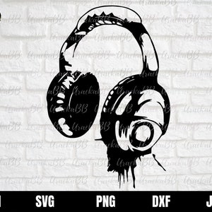 Headphones Svg, Earphones Svg, Headphone Svg, DJ Headphones Svg, Over Ear Headphones Svg, Earphones Svg, Headphones Music Sound Svg Png