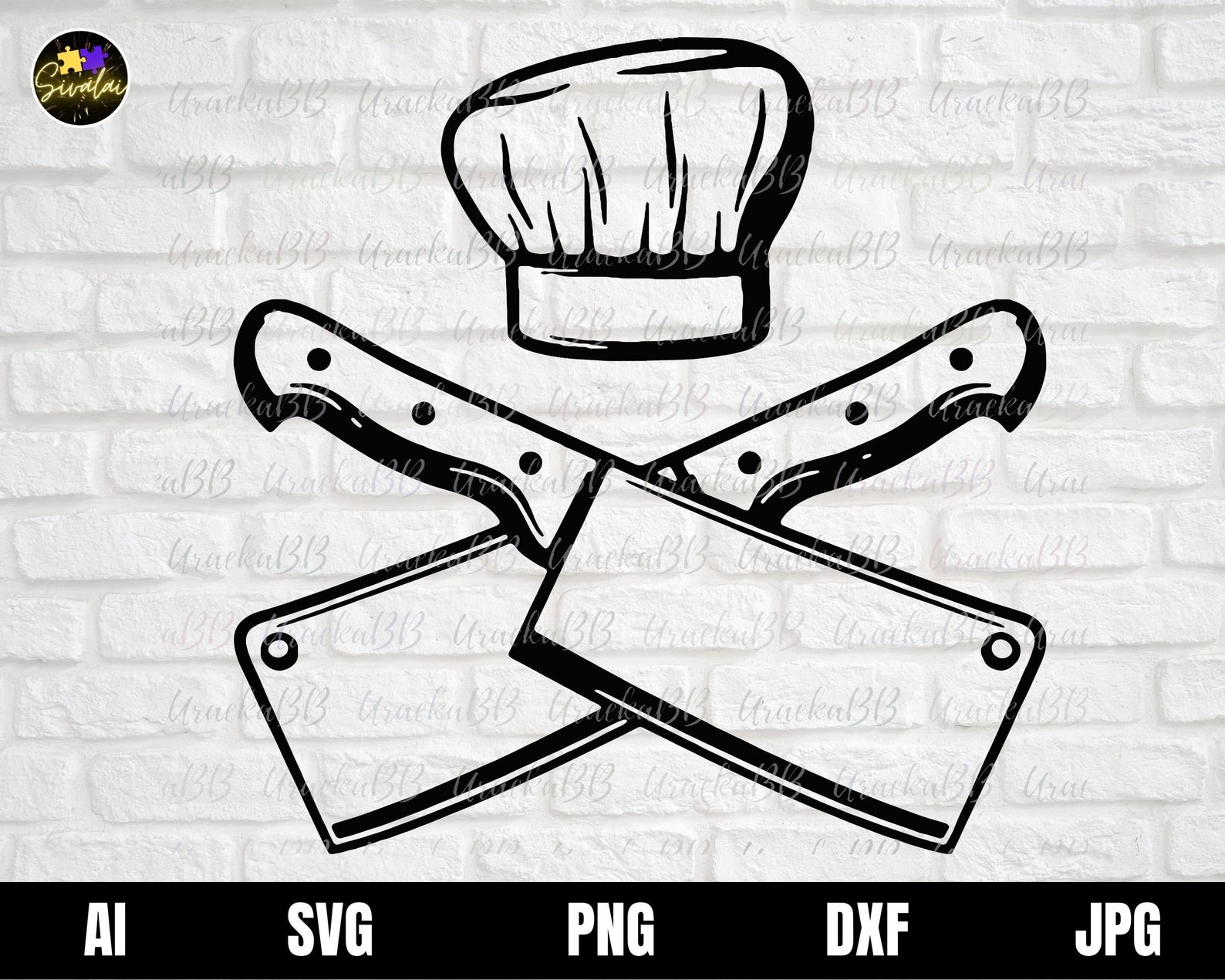 Meat Cleaver Svg, Butcher Logo Svg, Cleaver Svg, Cleaver Cut Files
