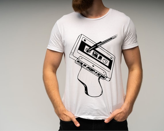 【1993studio】24SS★ Vintage Cassette Tape T-Shirt Cassette Tape Unisex T-shirt, Cassette Tape Vintage T-shirt
