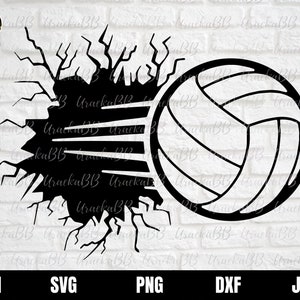 Smashing Volleyball Logo Svg, Volleyball Svg, Volleyball Ball Svg ...