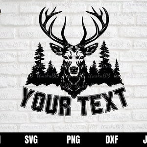 Jagd-Svg, Hirschjagd-Svg, Hirsch-Jäger-Svg, Outdoor-Jagd-Svg, Jagd-Shirt-Svg, Hirsch- und Baummonogramm SVG, Jagdvater-Svg, Png