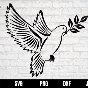 Paloma svg, paloma paz svg, paloma de la paz svg, paloma svg, pájaro svg, día mundial de la paz svg, silueta de paloma de la paz, paloma de la paz cricut