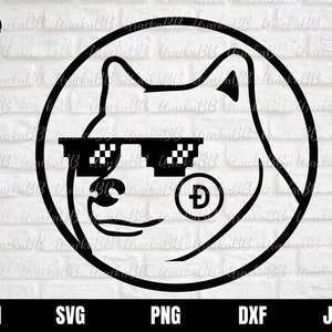 Dogecoin Svg, Funny Dogecoin Svg, Dogecoin Millionaire, Shiba Inu Dog, Cryptocurrency Coin files for Cricut, Bitcoin Svg, Png, AI, Dxf