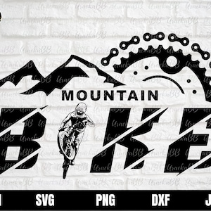MOUNTAIN Bike SVG, Mountain Bike Clipart, MTB svg, Bike svg, Man Mountain Biker svg, Mountain Bike Svg Cut File