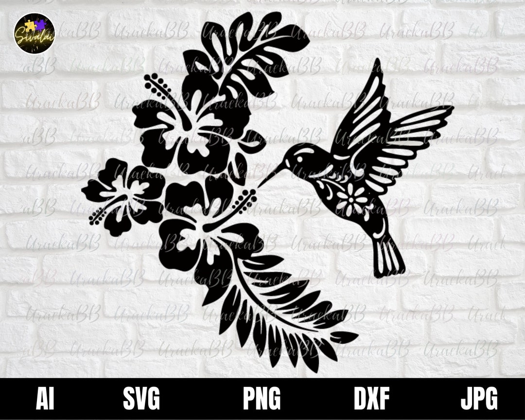 Hummingbird Svg, Bird Svg, Hummingbird Flowers Svg, Flower Humming Bird
