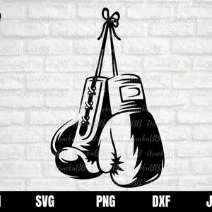 Guantes de boxeo Svg, arte de pared de guantes de boxeo, imágenes prediseñadas de guantes de boxeo, guantes de boxeo Cricut, silueta de guantes de boxeo, guantes de boxeo Png