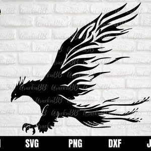 Phoenix Svg, Phoenix Bird Svg, Bird Svg, Phoenix Bird Cuttable Design Svg, Phoenix Silhouette, Phoenix Files for Cricut Svg for Cricut