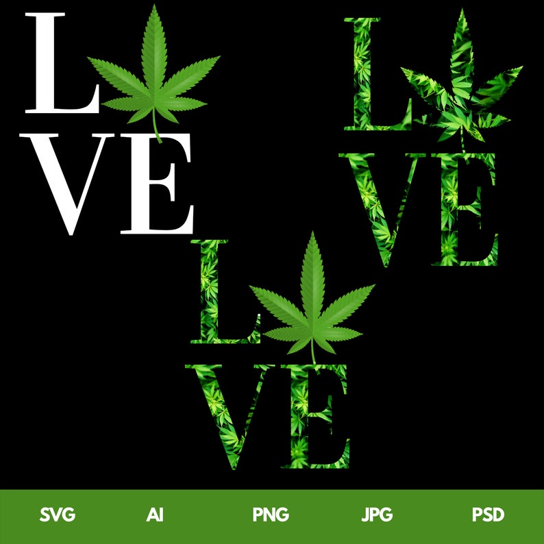 Download Love Weed Svg Cannabis SvgMarijuana-svg Bundle Weeds Svg ...