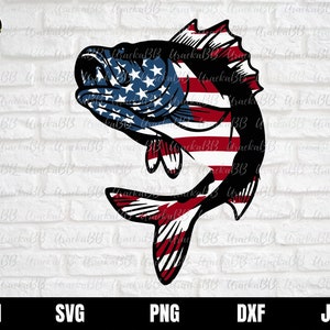Fishing American Flag Svg, Flag Fishing Rod Svg, Fishing Rod Flag Svg, Fishing  Flag Svg, Eps, Dxf, Ai, Png, Files for Cricut 