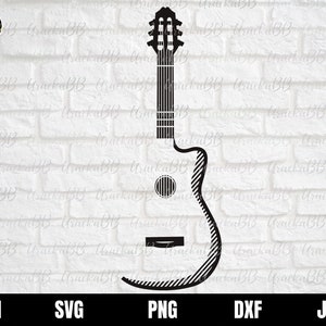 Guitar Svg, Guitar Tumbler SVG, Acoustic Guitar Tumbler Svg, Guitar Svg files for Cricut, Instant Download, Svg, Png, AI, Dxf