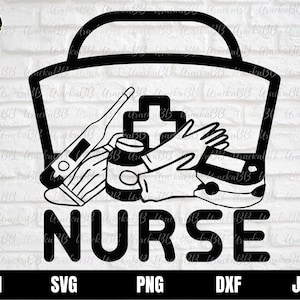 Infermiera icone SVG, infermiera citazioni SVG, dottore Svg, infermiera Svg, infermiera vita Svg, strumenti medici infermiera e icone SVG Cut file per Cricut, Silhouette