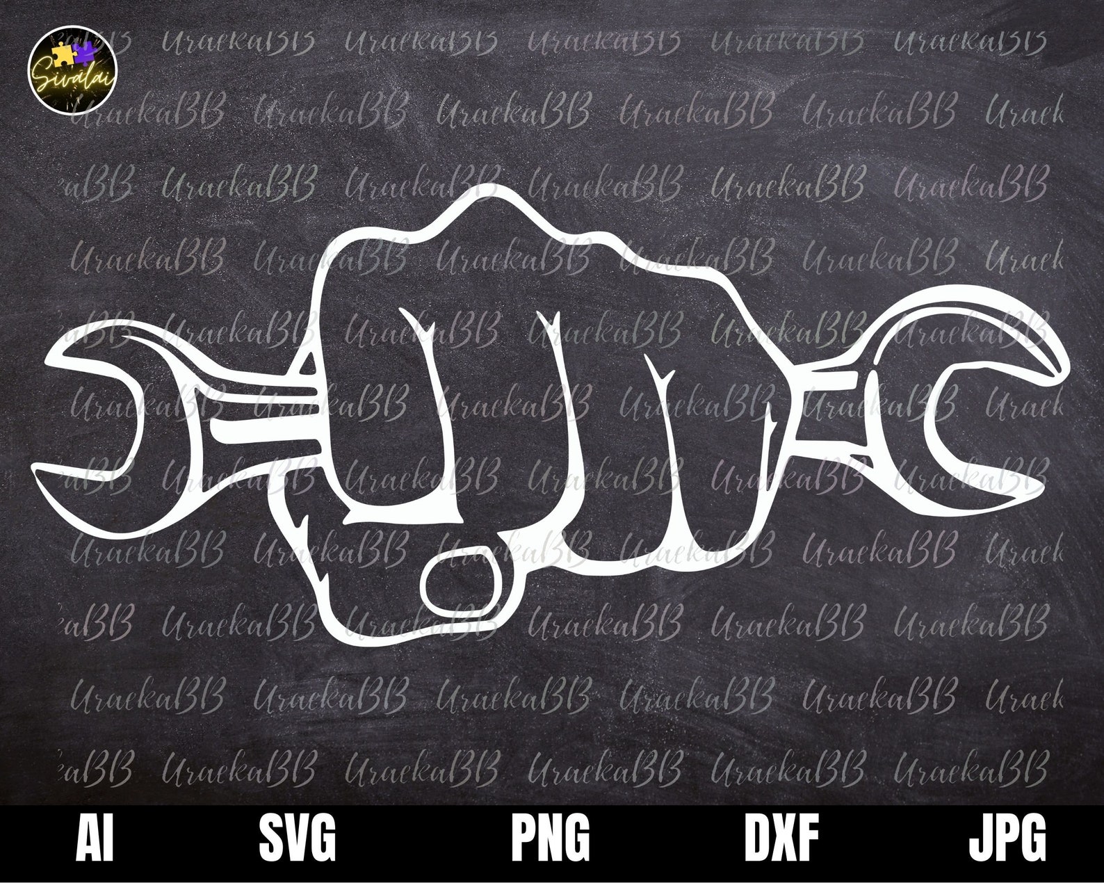 Human Fist With Wrench Wrench in Hand Svg Hand Wrench Svg Etsy