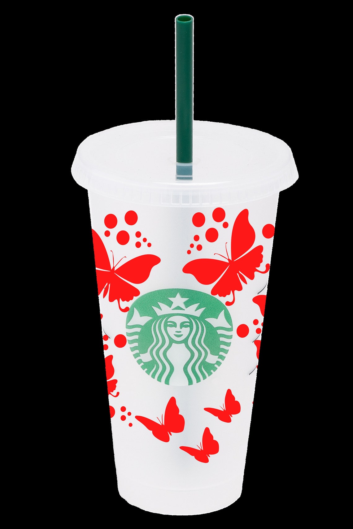 Butterfly Starbucks Cup SVG for Heart Full Wrap Cold Cup ...