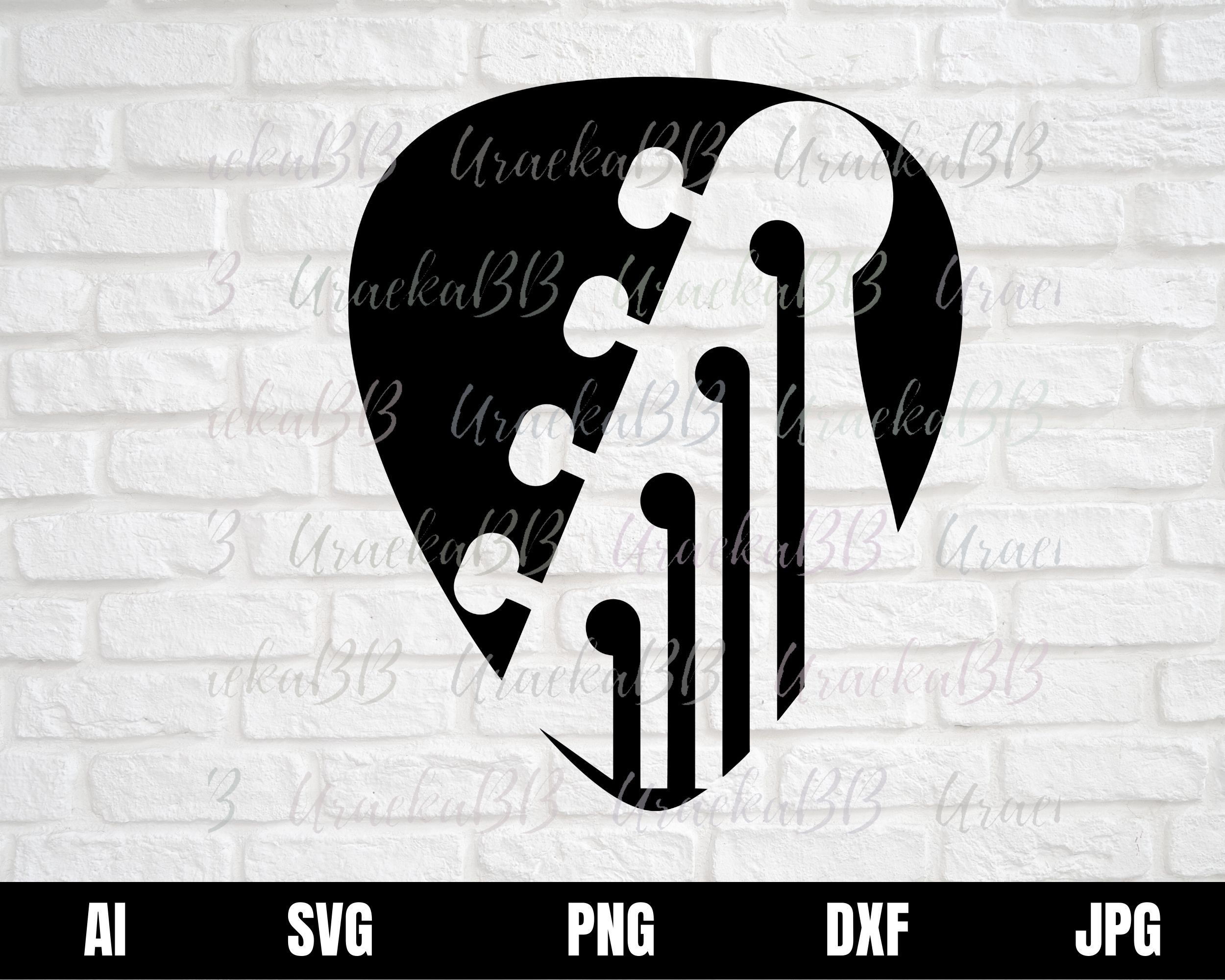 Guitar Pick Musical Instrument Cricut Cut File svg files for Etsy