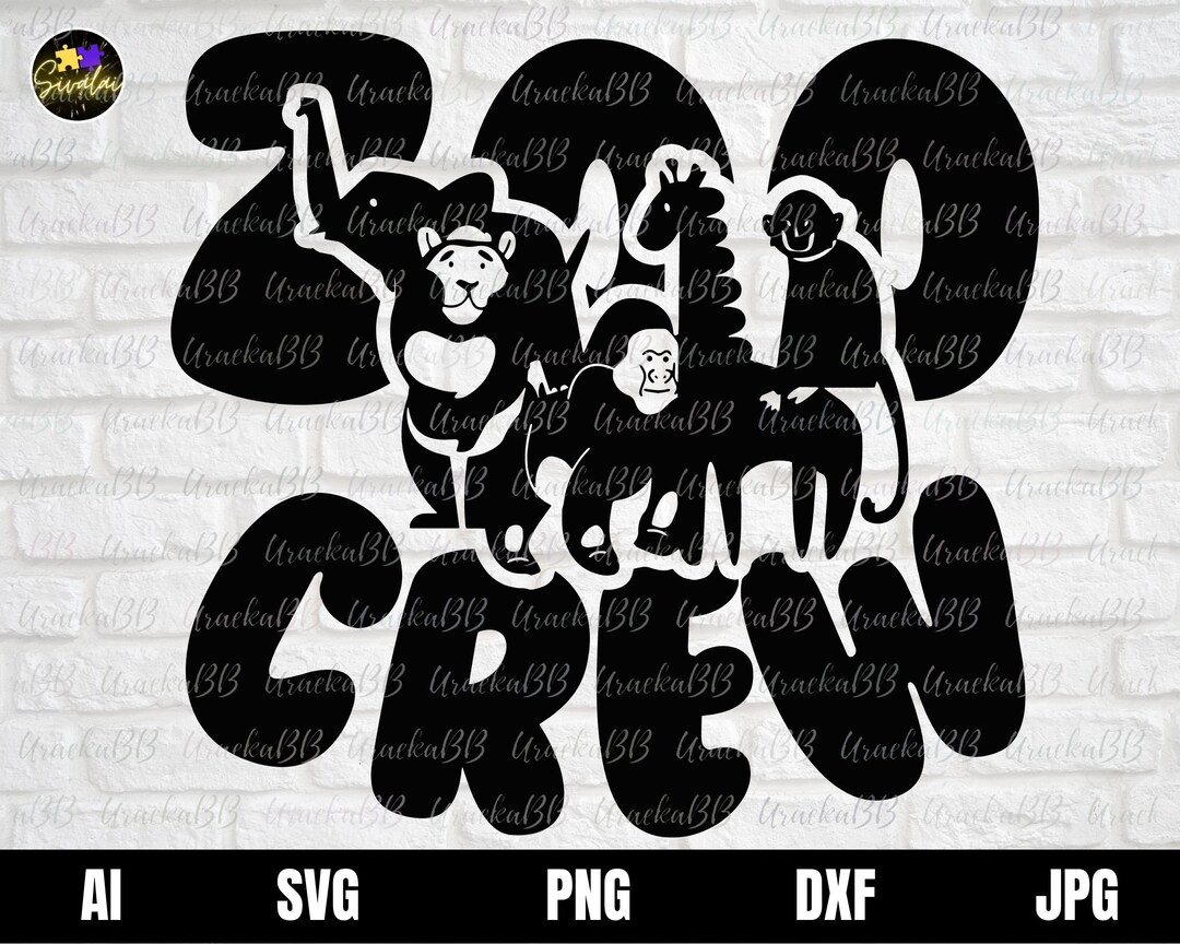 Zoo Crew Svg, Zoo Animals Clip Art, Teacher Shirt Svg/zoo Crew Shirt Svg, Zoo Crew Silhouette