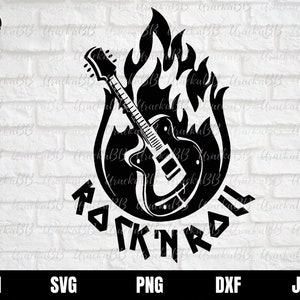 Rock And Roll Music SVG, Guitar SVG, Rock N Roll SVG, Rock Hand Svg, Rock hand sign Svg, Heavy Metal Svg