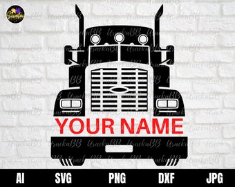 Semi Truck Svg, Semi Truck Name Svg, Truck Driver Svg, Trucker Svg, Big Truck Svg, Truck Svg, Truck Logo Svg, American Trucker Svg