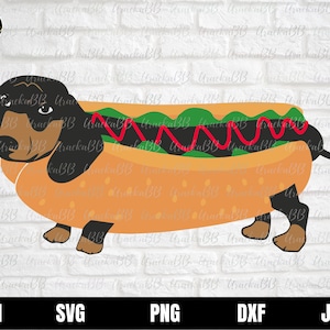 Wiener Svg, Wiener Dog Svg, Hot Dog Svg, Dog Svg, Dachshund Svg, Black Dachshund Svg, Dachshund Png, Dachshund Cut File, Dachshund Clipart
