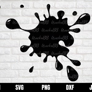 Splat Svg, Splash Svg, Paint Drips Svg, Ink Splatter Svg, Splat Vector, Paint Splashes Svg, Paint Splatter Svg, Spot Svg, Silhouette, Cricut