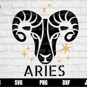 Aries Zodiac Sign Svg, Aries Zodiac Svg, Aries Svg, Horoscope Svg, Zodiac Sign Svg, Aries Clipart, Aries Symbol, Zodiac Symbol Png, AI, Dxf