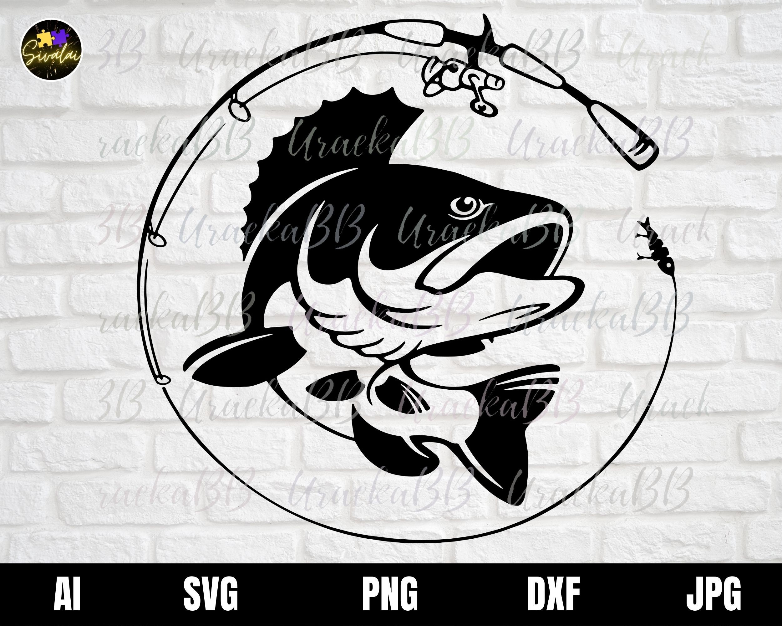 Download Bass Fishing Svg Bass Svg Hunting Shirt SVG Bass Angling ...