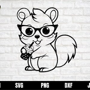 Café écureuil SVG, SVG écureuil, mignon écureuil SVG, bébé écureuil Svg, écureuil tshirt Svg, Silhouette écureuil pour Cricut