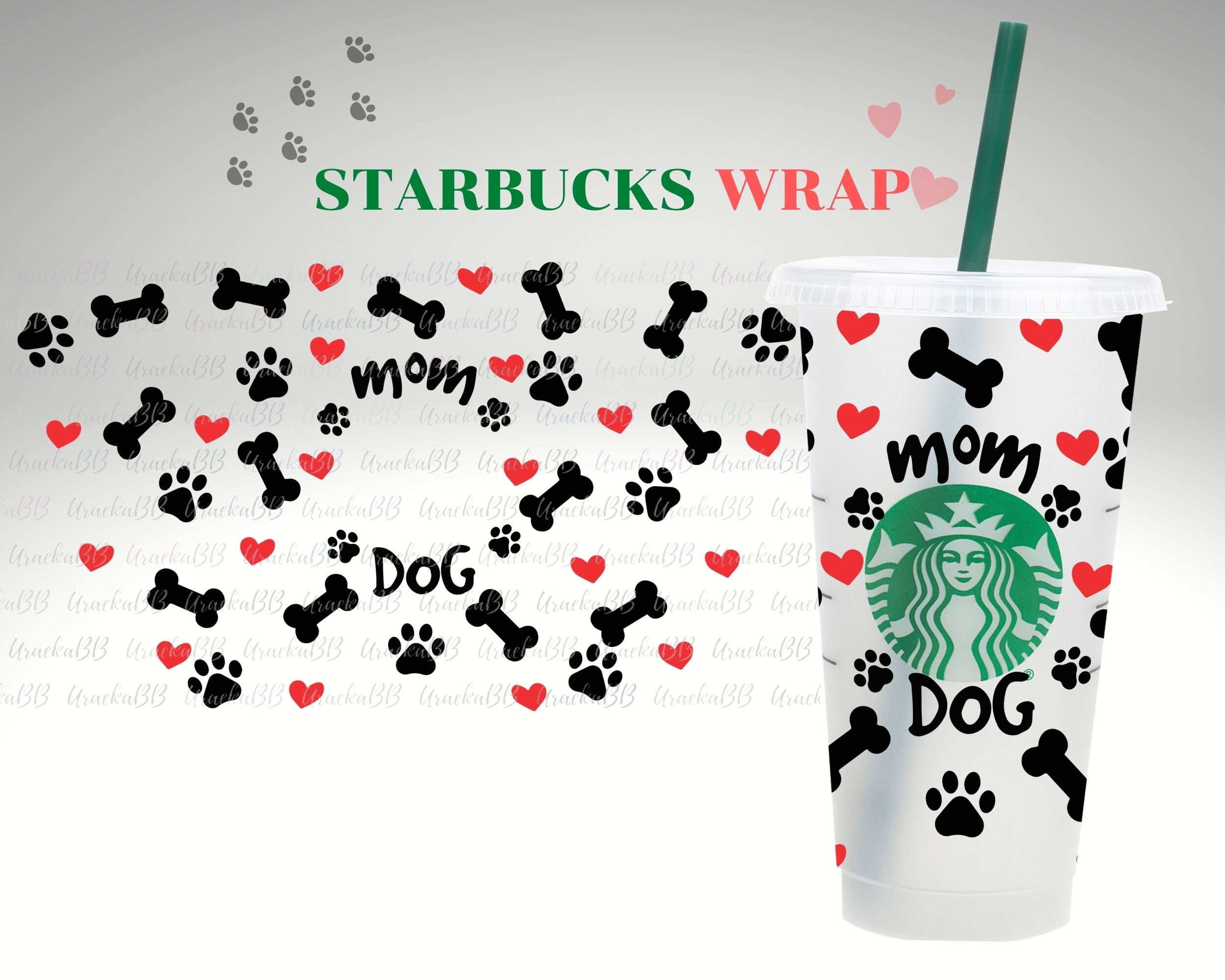 Download Dog Mom Paw Starbucks Cup full wrap SVG for Cold Cup Venti | Etsy