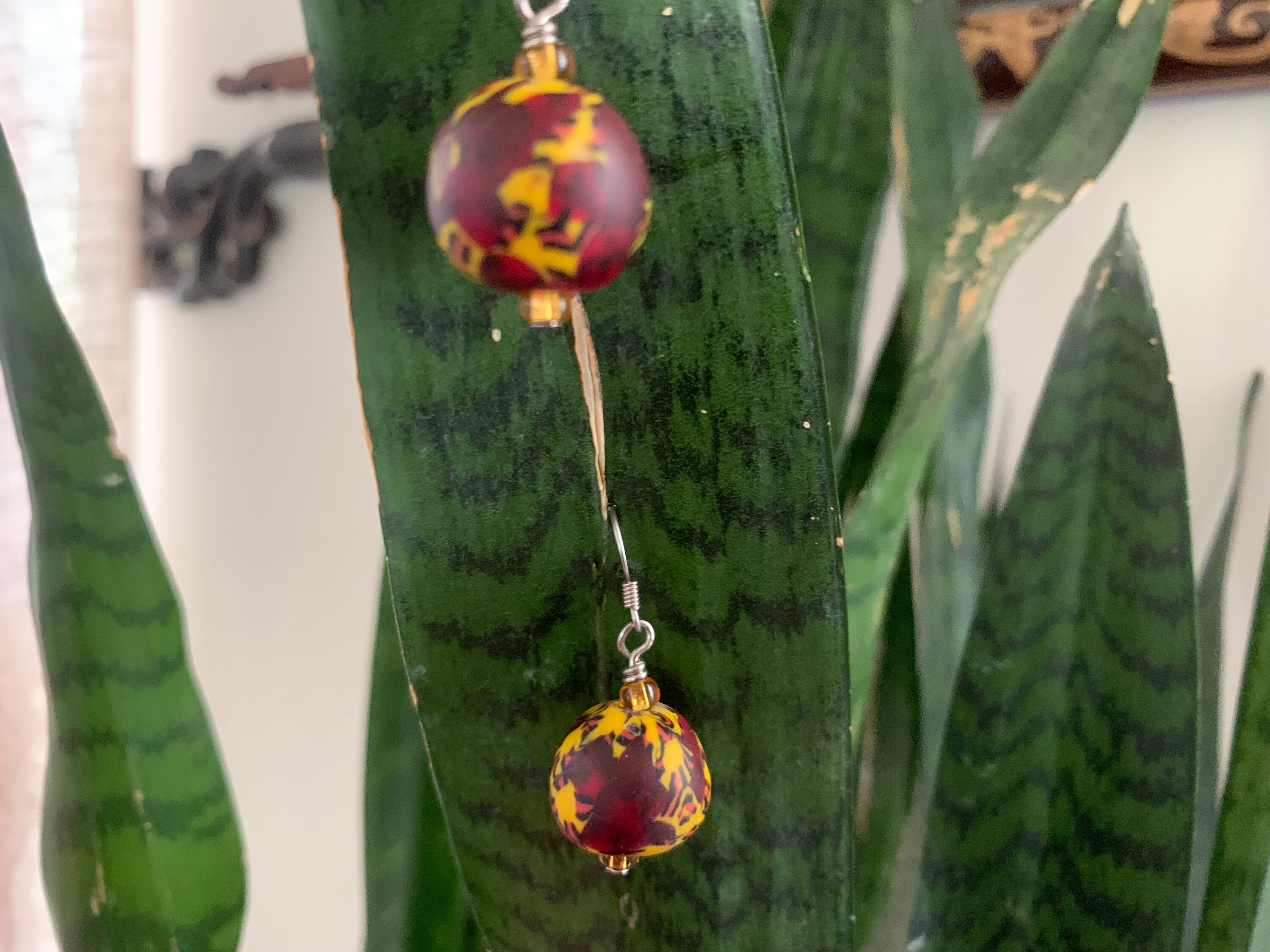 Handmade Recycled Powder Glass Earrings - Etsy