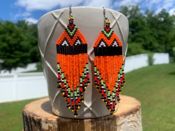 Zulu beaded earrings deals