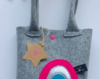 Felt bag “Rainbow” for kids can also be used as a daycare bag