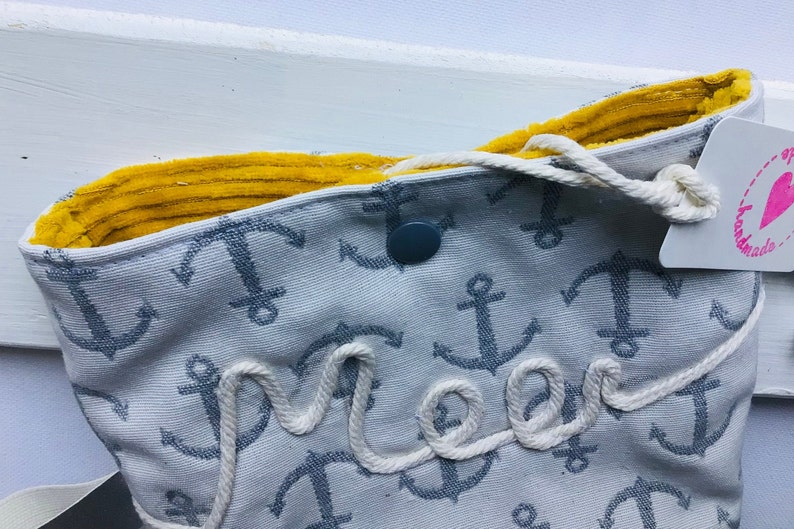 Small sea bag for the bathroom or the beach, dimensions in the description image 2