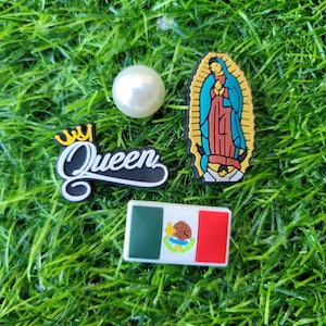 Virgen De Guadalupe La Reina De Mexico shoe charms