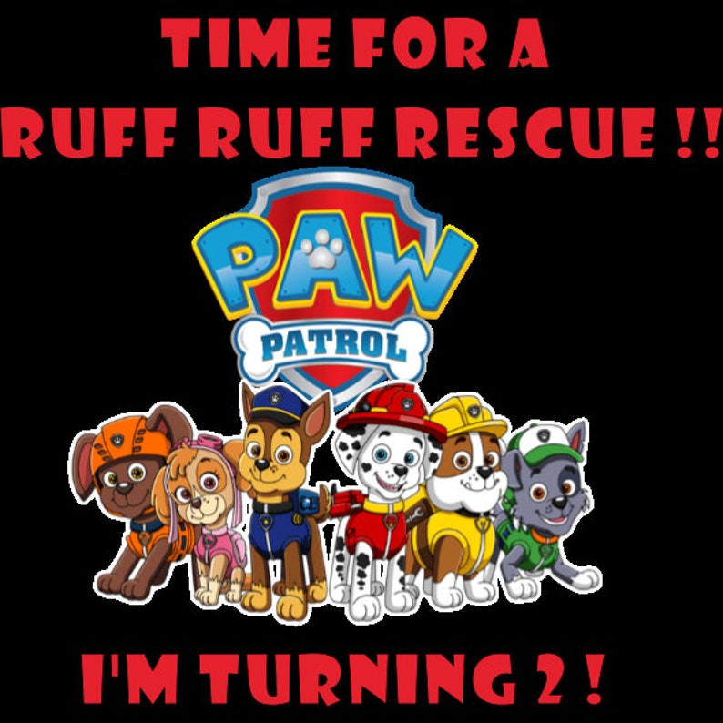 Paw Patrol 2nd Birthday | Etsy