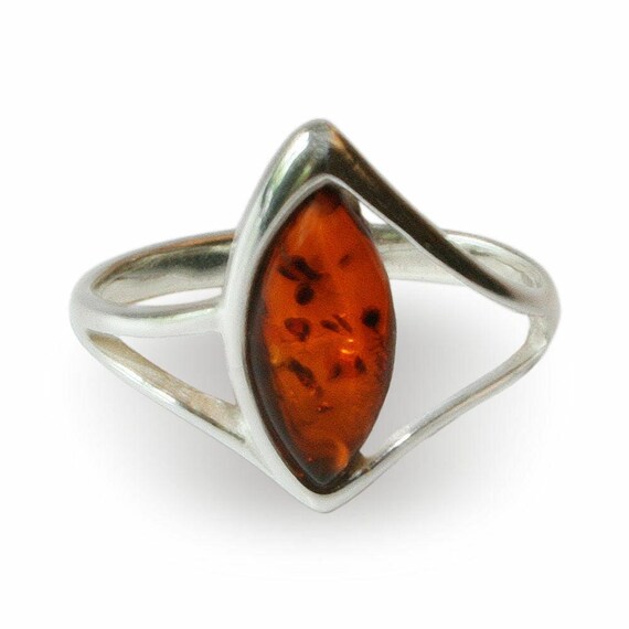 BAGUE MATY ARGENT et ambre taille 54 EUR 50,00 - FR