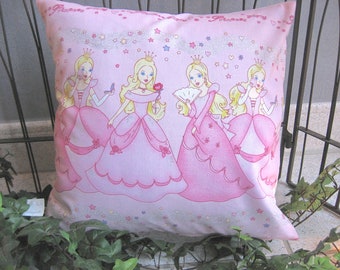 35 x 35 cm cushion cover princess with glitter