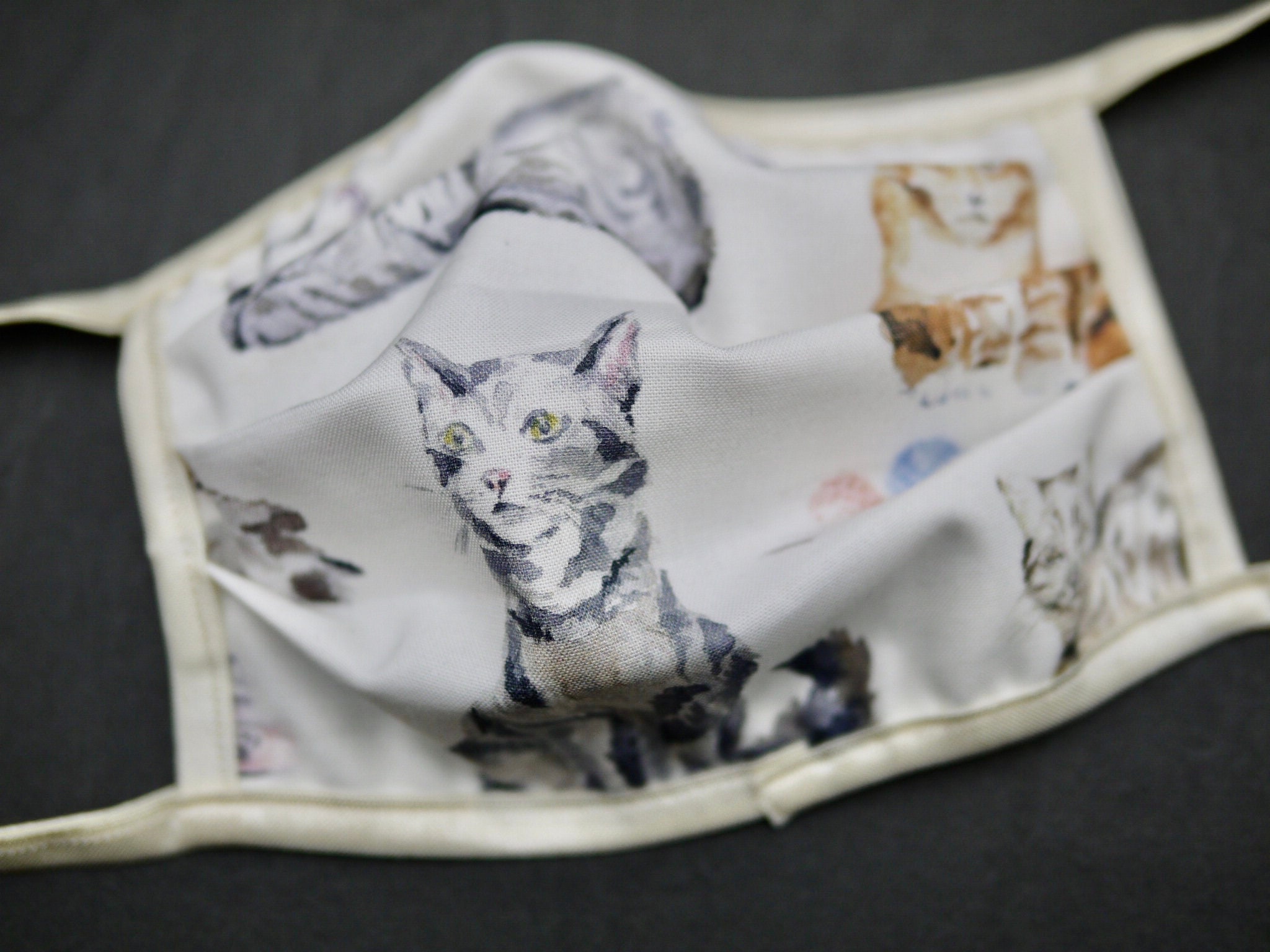Original mouth nose mask HUND CAT cotton handmade Etsy