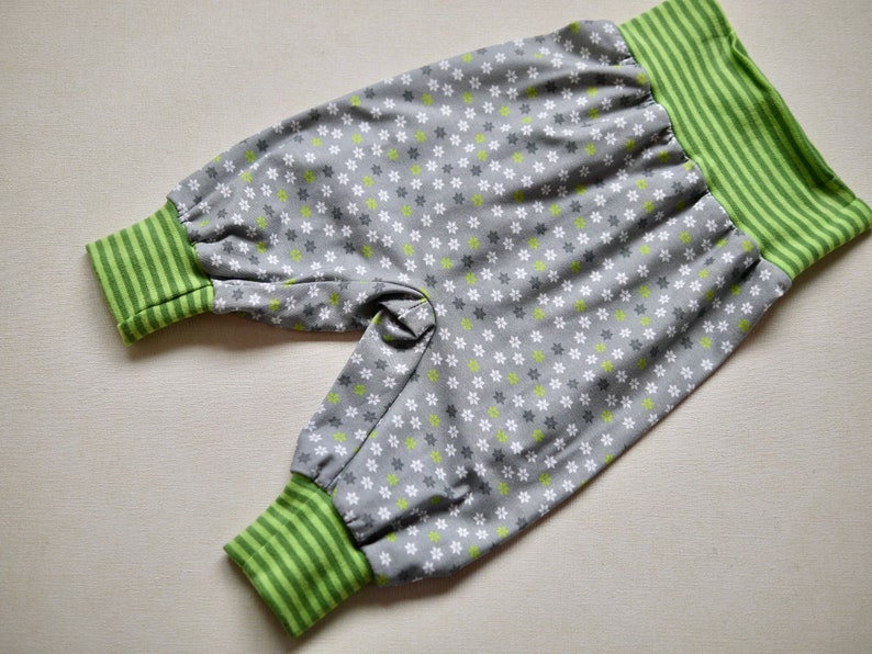 Jersey baby pants for boys size. 80, rompers, play pants, jersey pants size 80, stars sheep, velvet cord, Nicky fabric Sterne