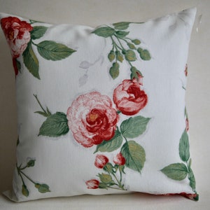 40 x 40 cm cushion cover ROSES or plain rosé, rose cushion, cushion combination, decorative cushion floral, cushion roses image 3