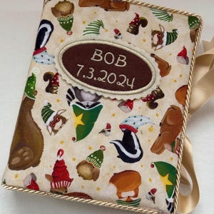Libro fotografico per bambini personalizzato, album fotografico con nome per 100 immagini 10 x 15 cm, album fotografico per foto di bambini, animali della foresta, regalo