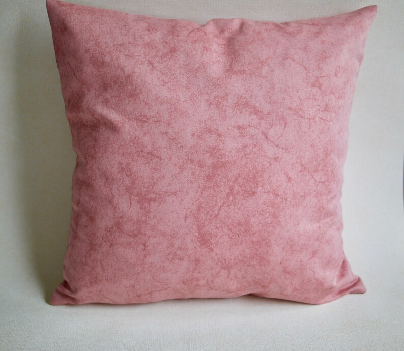 40 x 40 cm cushion cover ROSES or plain rosé, rose cushion, cushion combination, decorative cushion floral, cushion roses Uni rosé